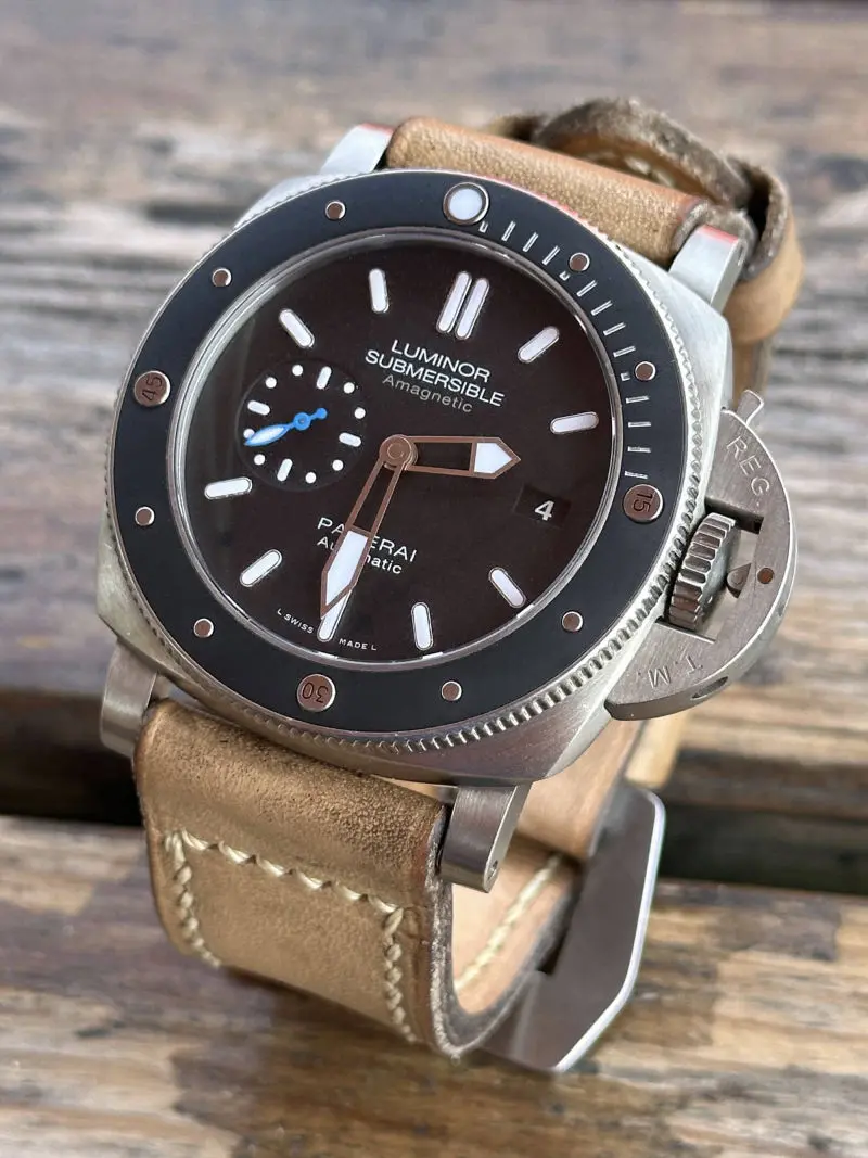 watch strap sanders ARES vintage Panerai PAM1389