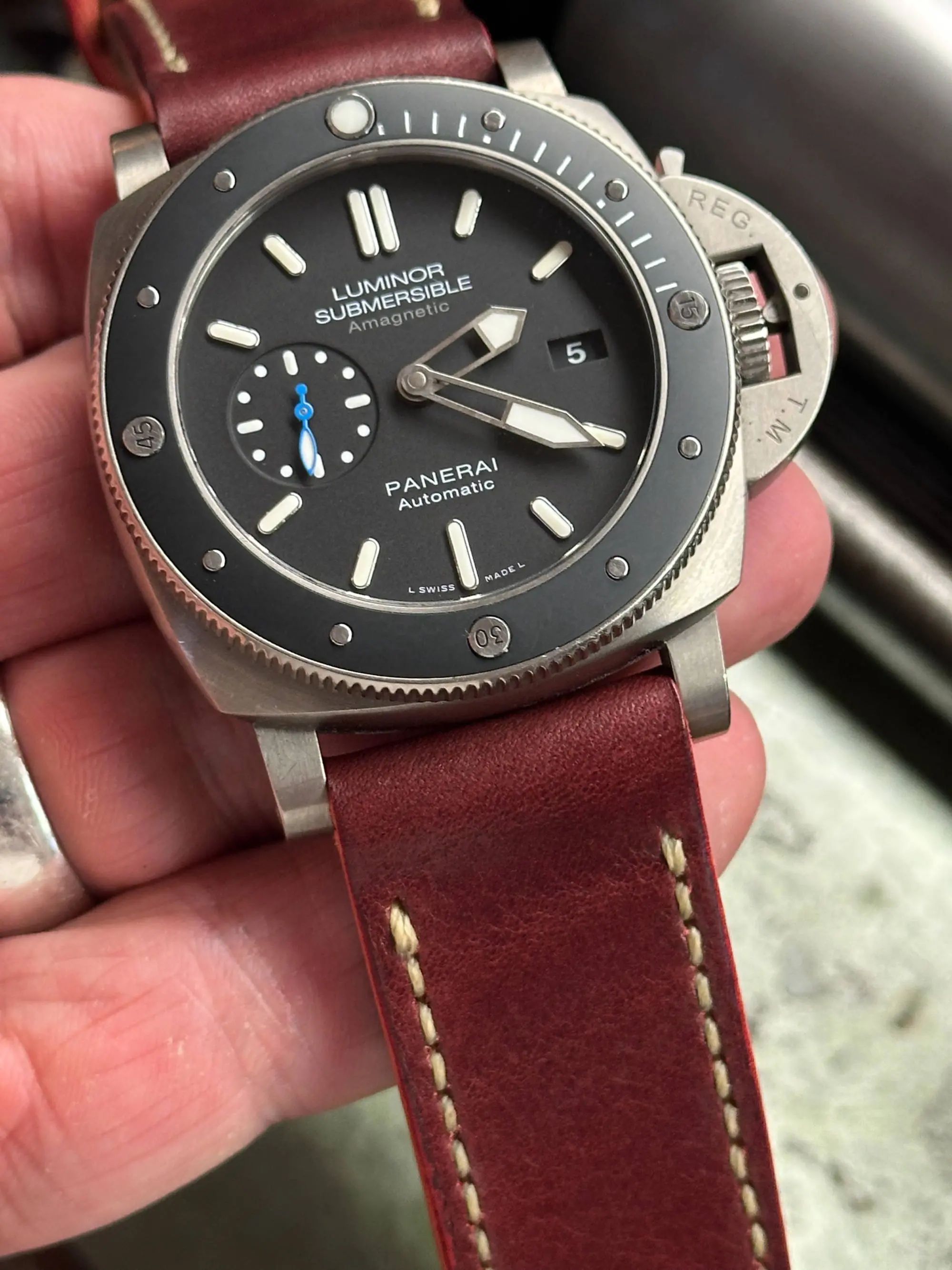 watch strap sanders MARONE custom panerai PAM1389