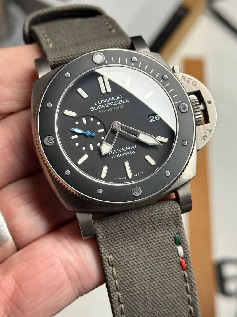 watch strap sanders KA-73 Olive grey Flag Panerai PAM1389