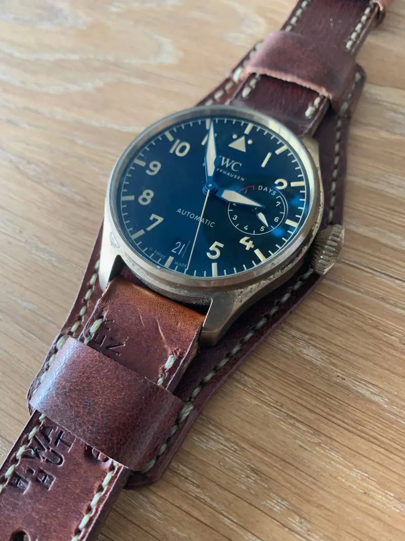 watch strap sanders SWISS AMMO BUND IWC BIG PILOT