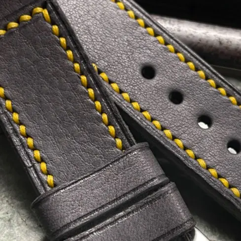 watch strap sanders CARBONE YELLOW Custom