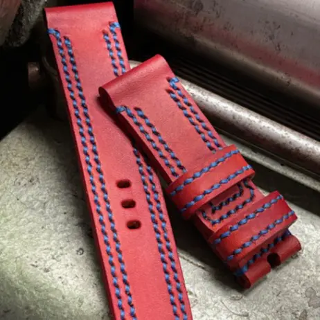 watch strap sanders custom patina Molten orange DRS