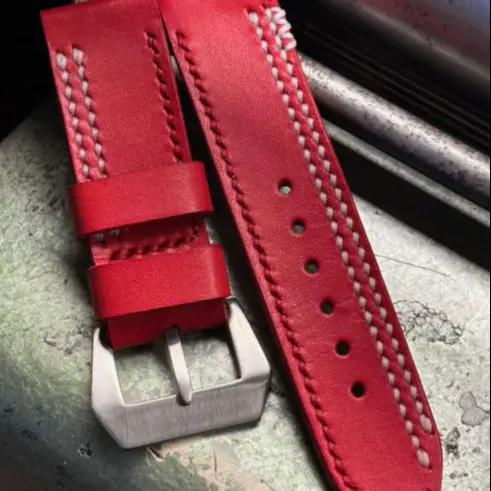 watch strap sanders PHAEDRA RED WHITE Custom