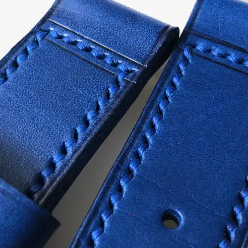 watch strap sanders vintage aequor cobalt