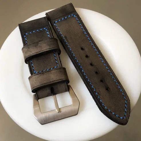watch strap sanders vintage onore bright blue