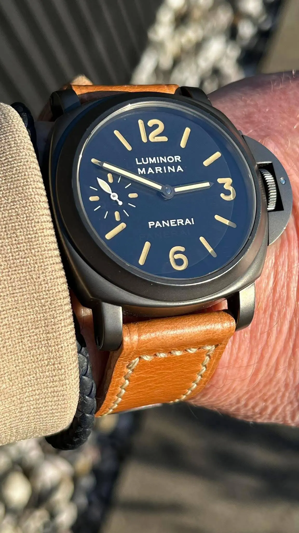 watch strap sanders AKIMBO vintage Panerai 5218-203/A
