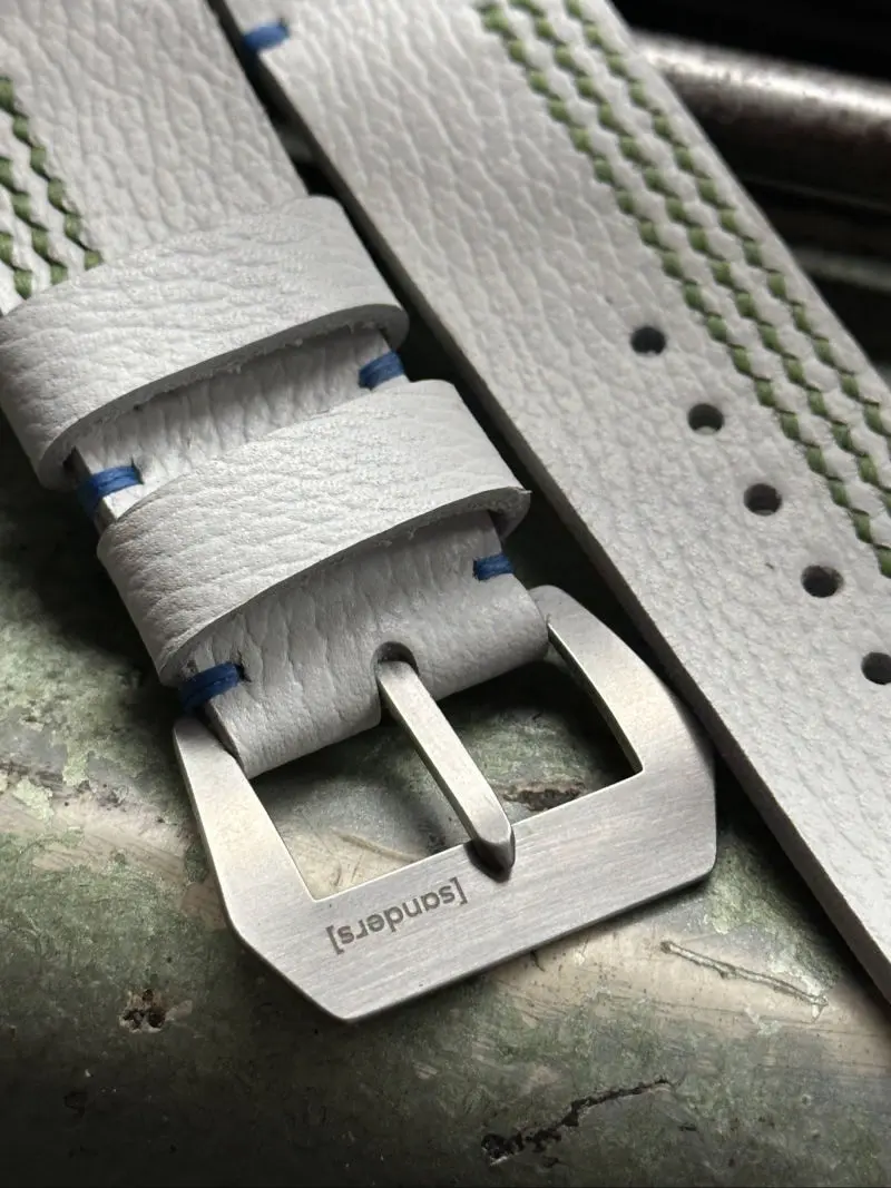 watch strap sanders FORZA ALBA medium green custom panerai PAM1389