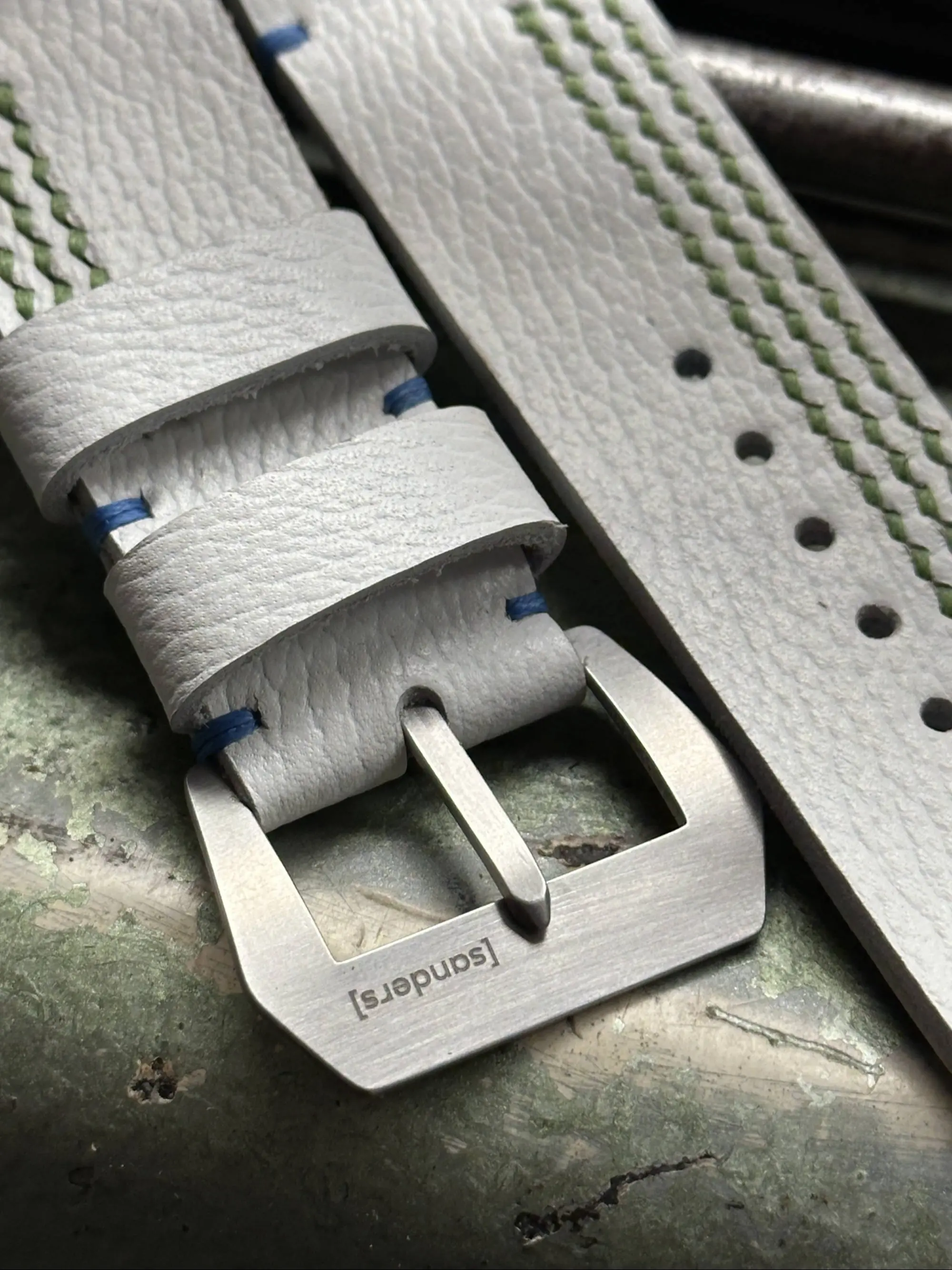 watch strap sanders FORZA ALBA medium green custom panerai PAM1389
