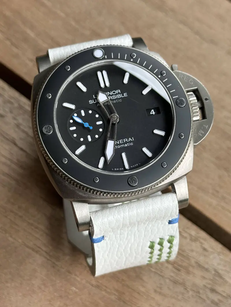 watch strap sanders FORZA ALBA medium green custom