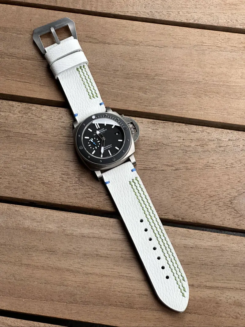 watch strap sanders FORZA ALBA medium green custom