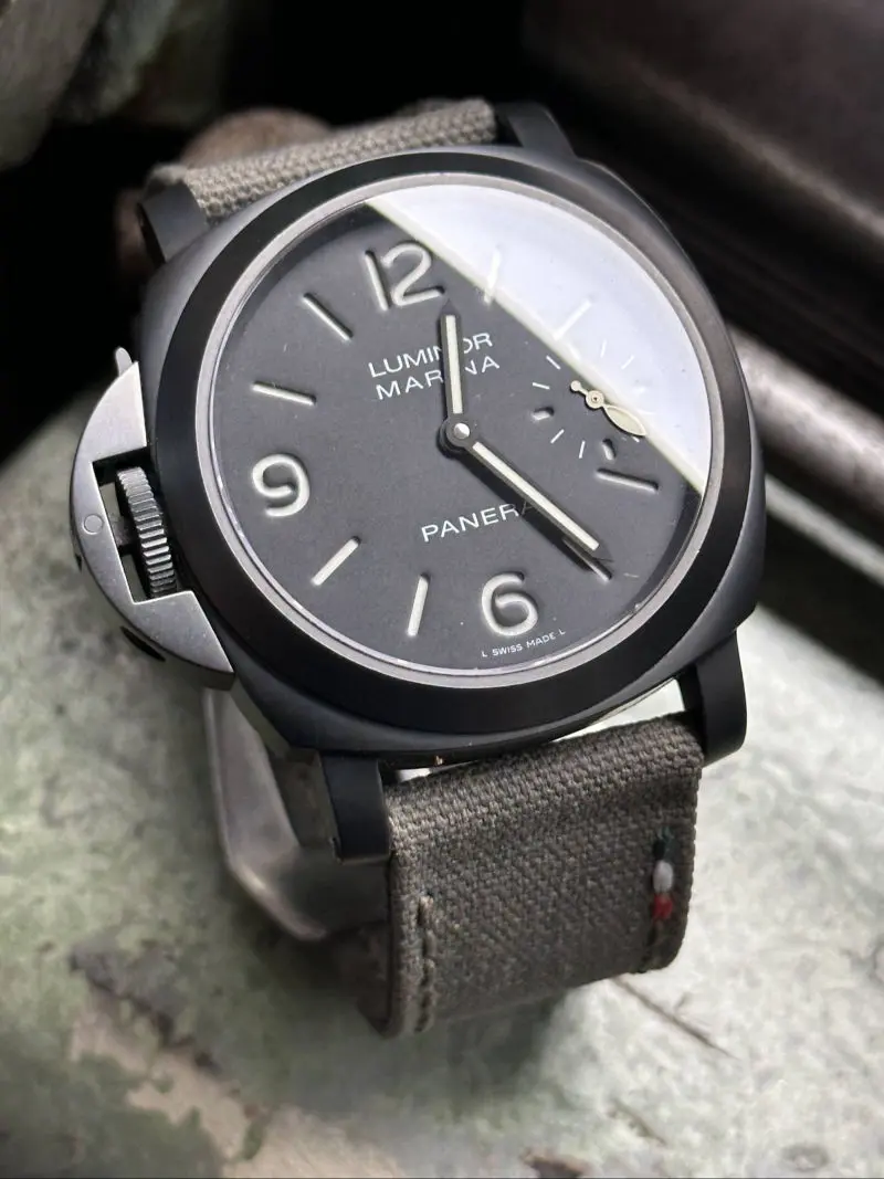 watch strap sanders KA-73 Olive grey Flag Panerai PAM26