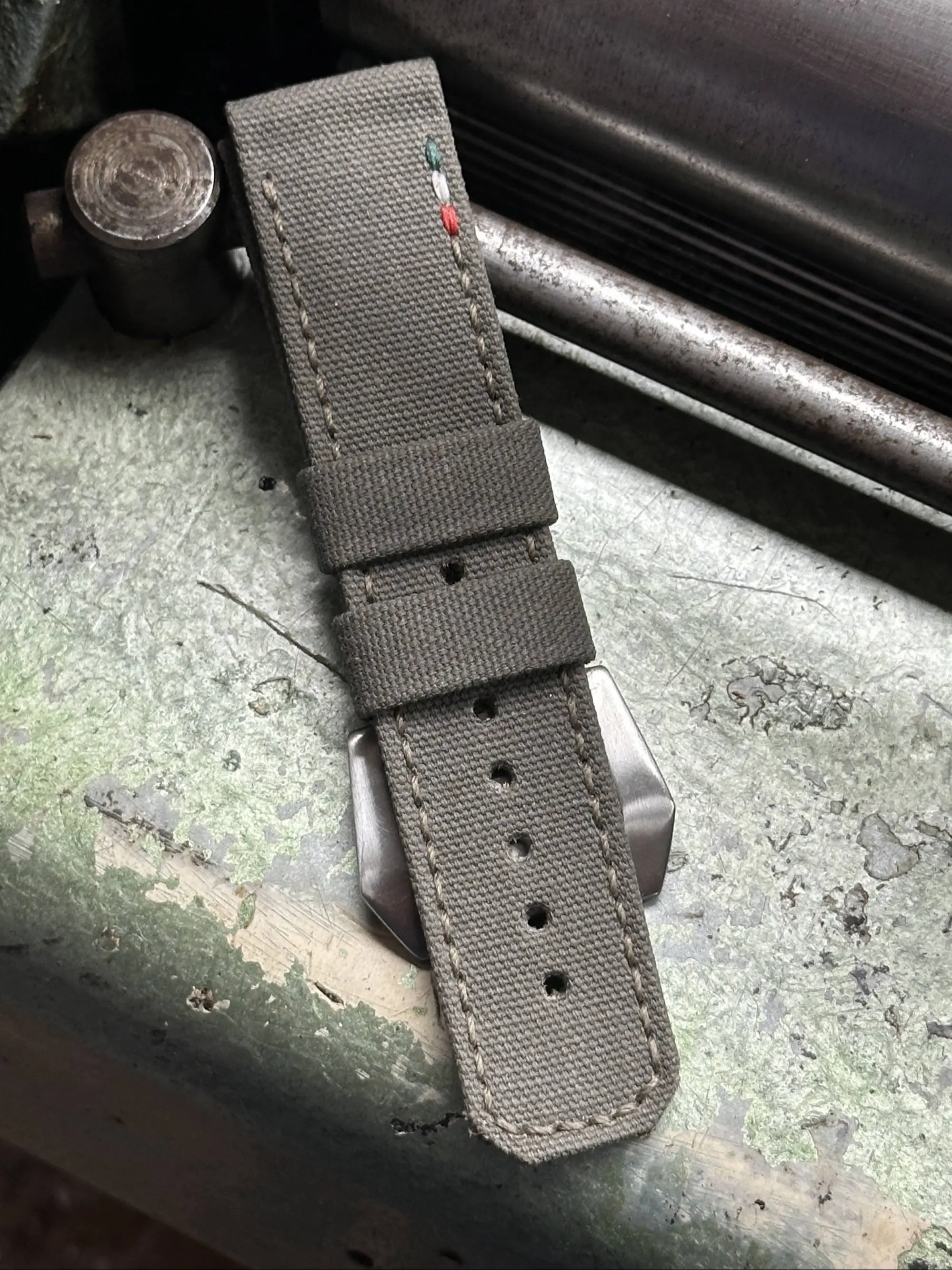 watch strap sanders KA-73 Olive grey Flag