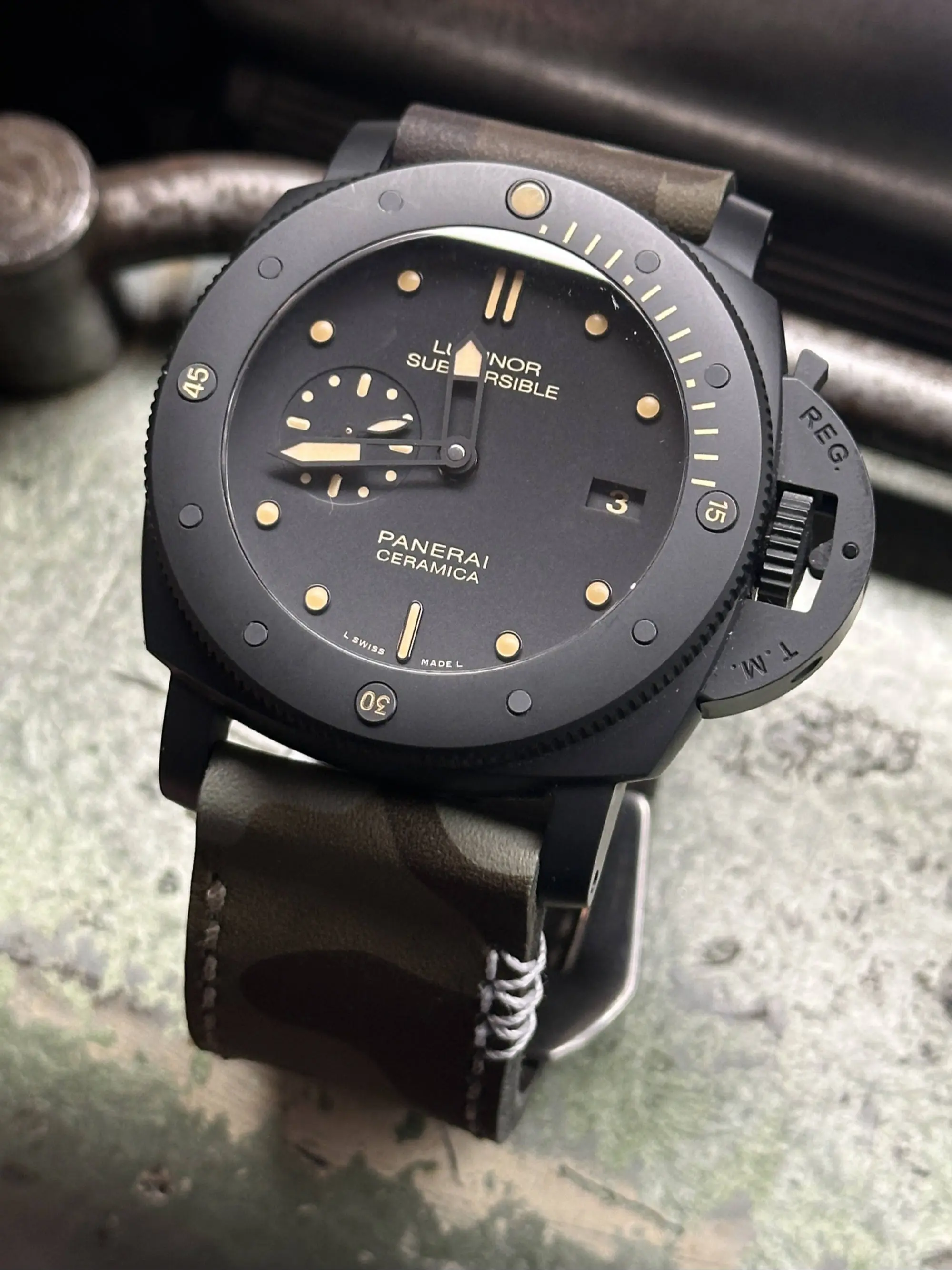 watch strap sanders CAMO 3X custom panerai pam508