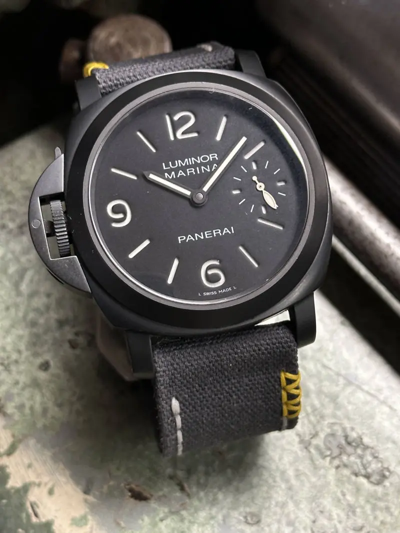 watch strap sanders KA-73ANTHRACITE GREY 2(3X) Panerai Pam26