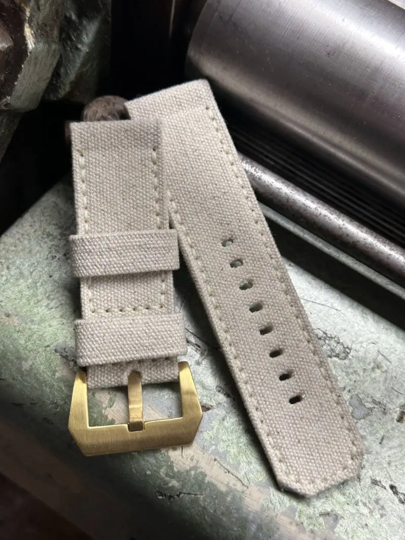 watch strap sanders CREME CANVAS