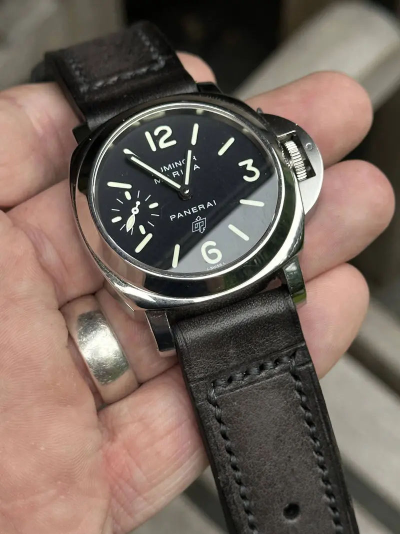 watch strap sanders CARBONE ANZIANE vintage panerai pam005