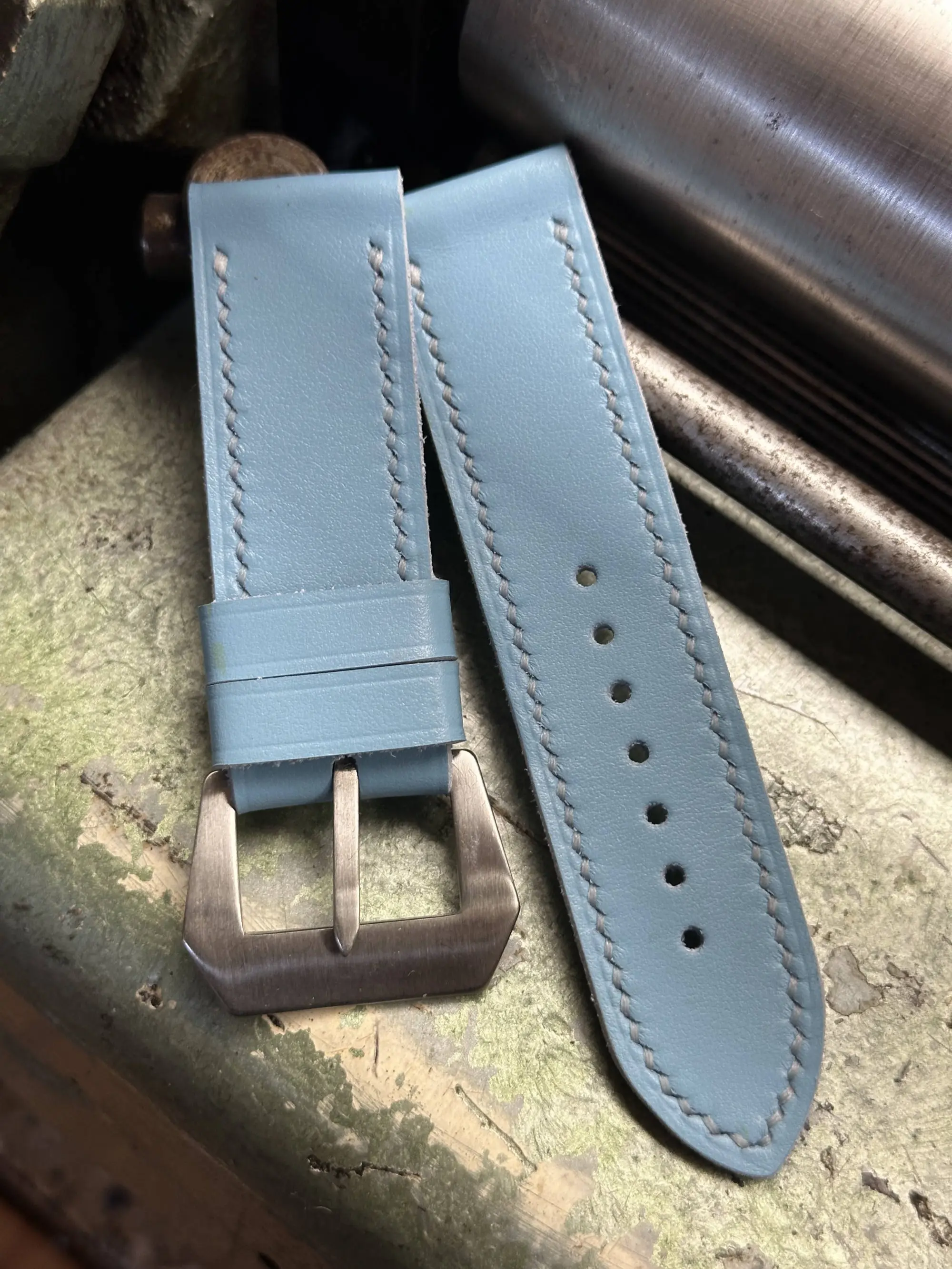 watch strap sanders BABY BLUE custom