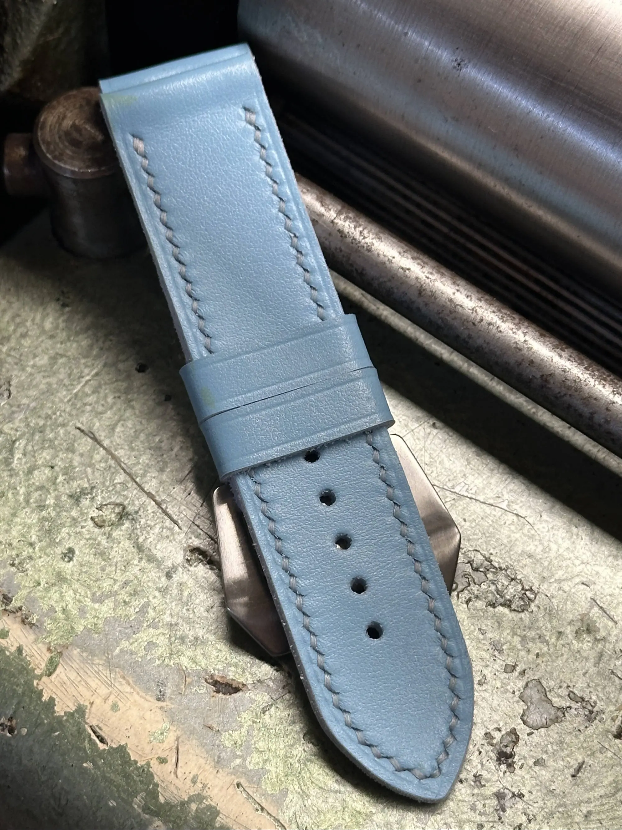 watch strap sanders BABY BLUE custom