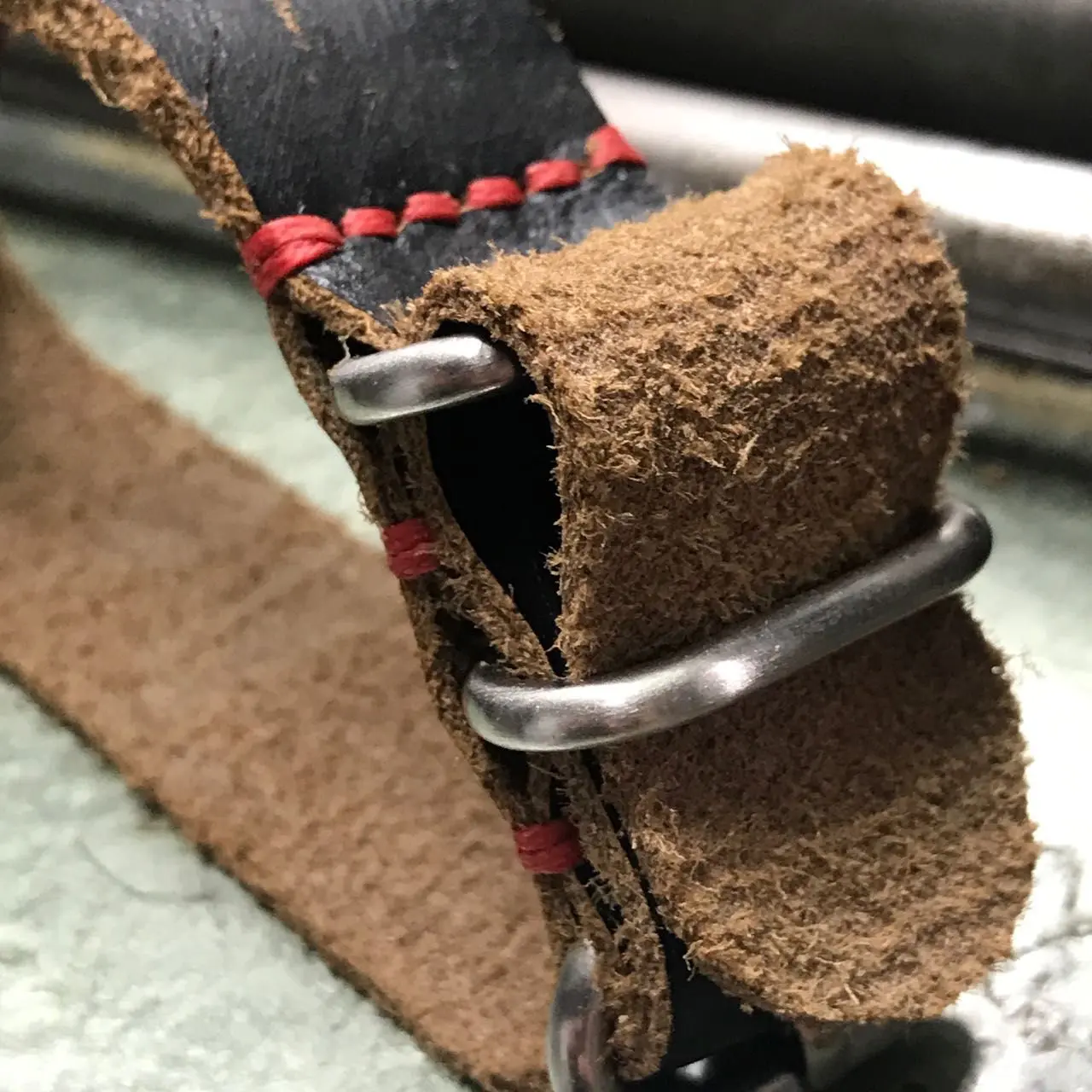 watch strap sanders ZULU BRITTON AMMO red