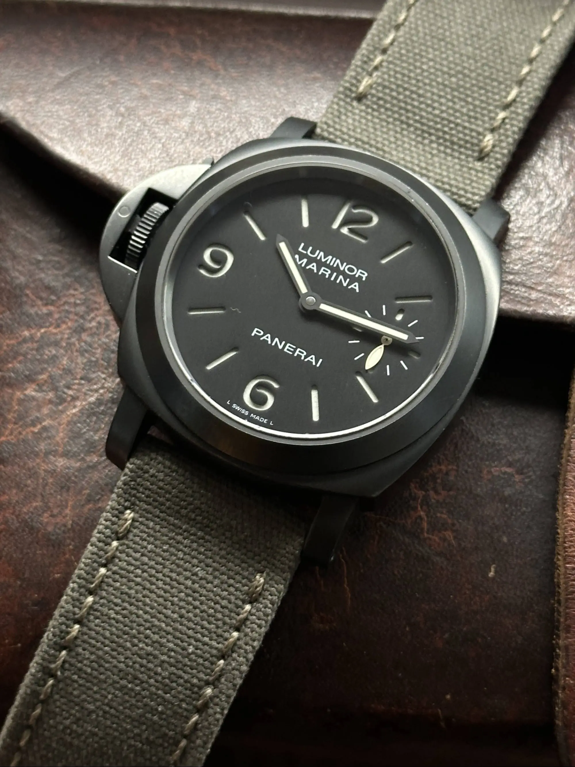 watch strap sanders KA-73 Olive grey Flag