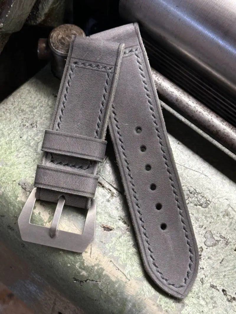 watch strap sanders ACCIAIO GRIGIO vintage