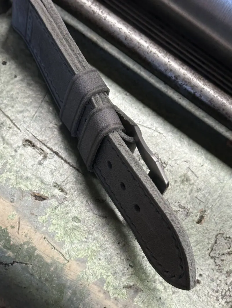 watch strap sanders ACCIAIO GRIGIO vintage