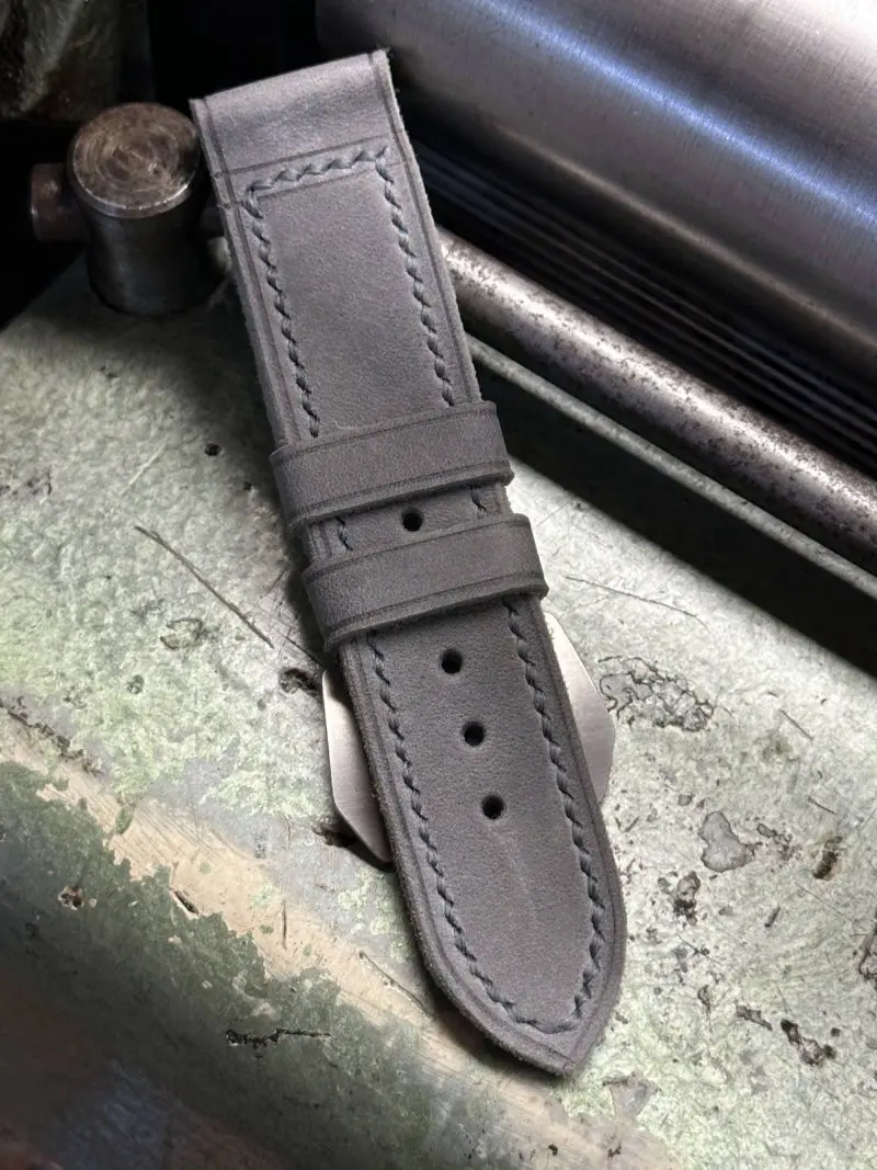 watch strap sanders ACCIAIO GRIGIO vintage