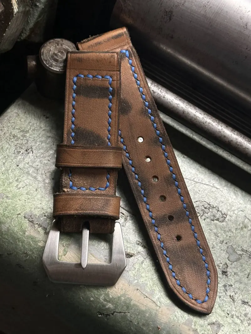 watch strap sanders THEMIS - Bright blue vintage