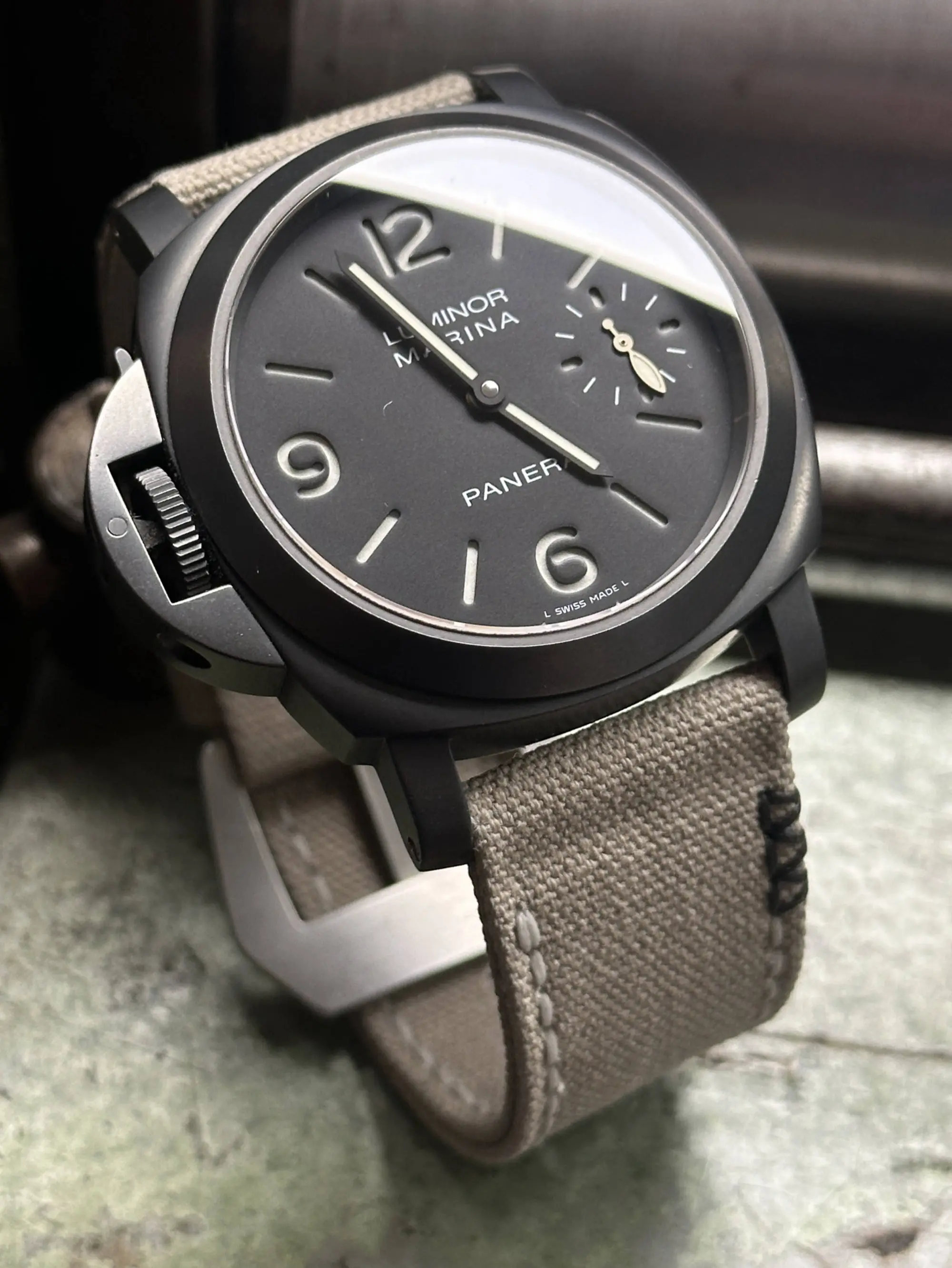 watch strap sanders KA-73 LIGHT CLAY 3X panerai pam26
