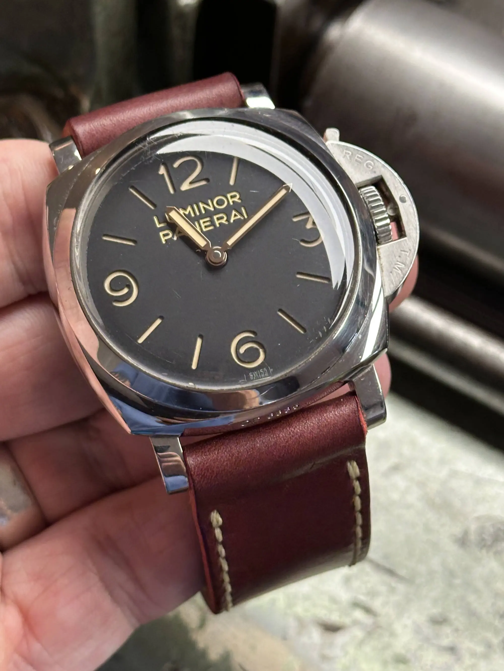 watch strap sanders MARONE custom panerai PAM1389
