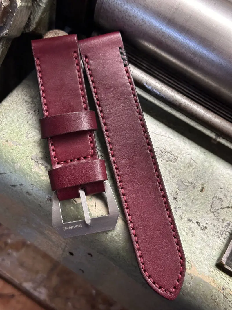 watch strap sanders CRIMSON 3X custom Panerai pam508