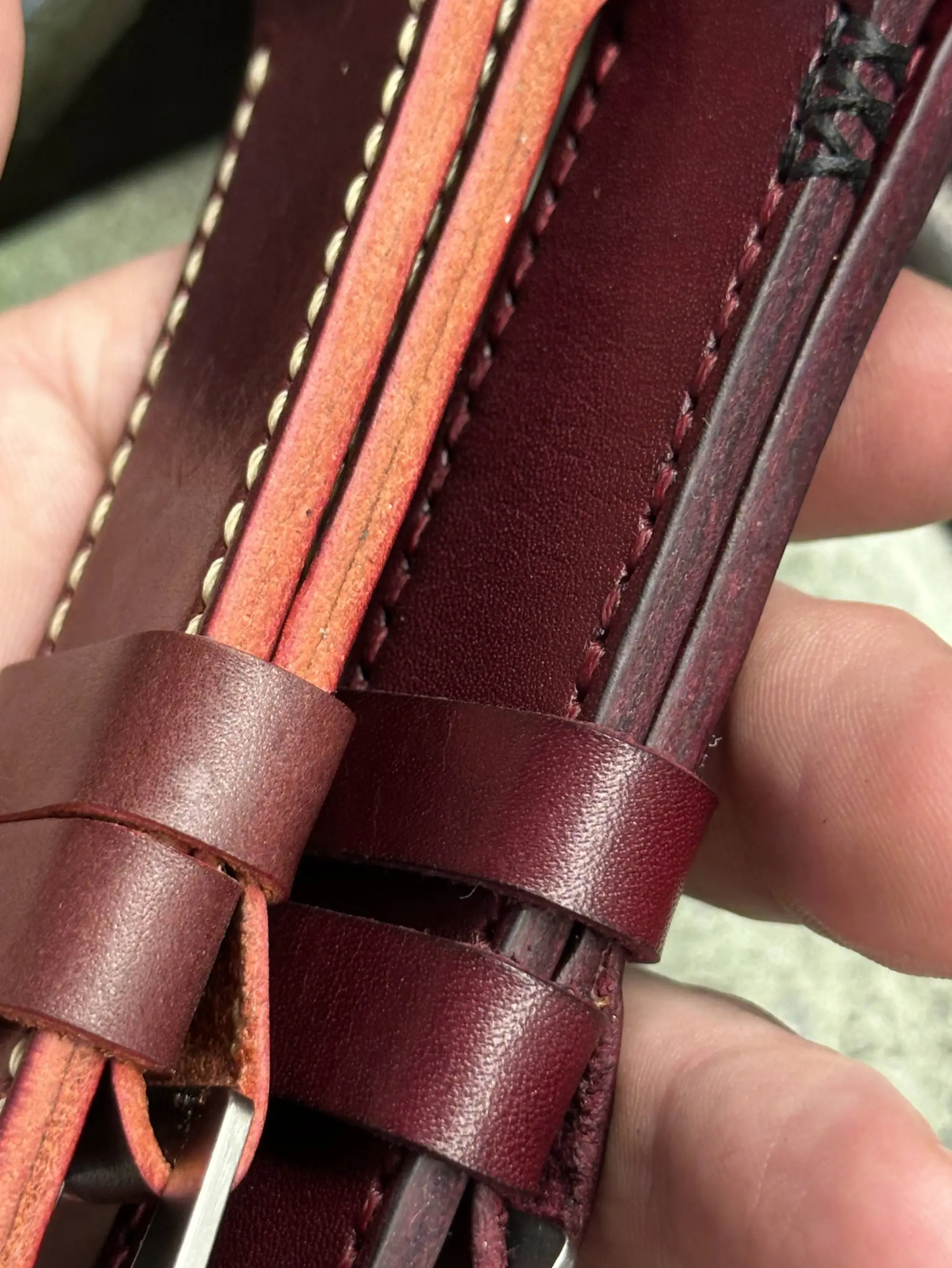 watch strap sanders CRIMSON 3X MARONEcustom