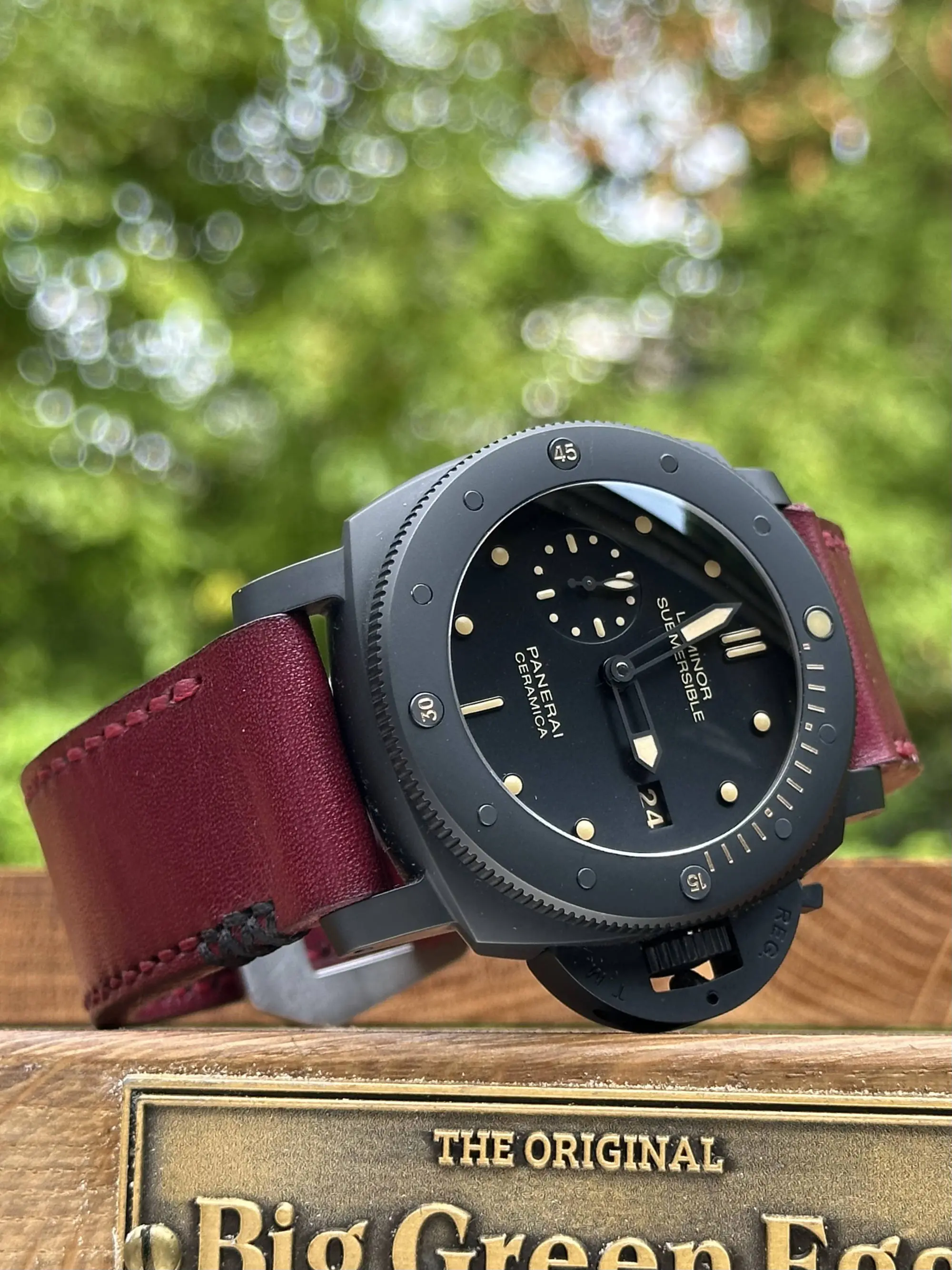 watch strap sanders CRIMSON 3X custom panerai pam508