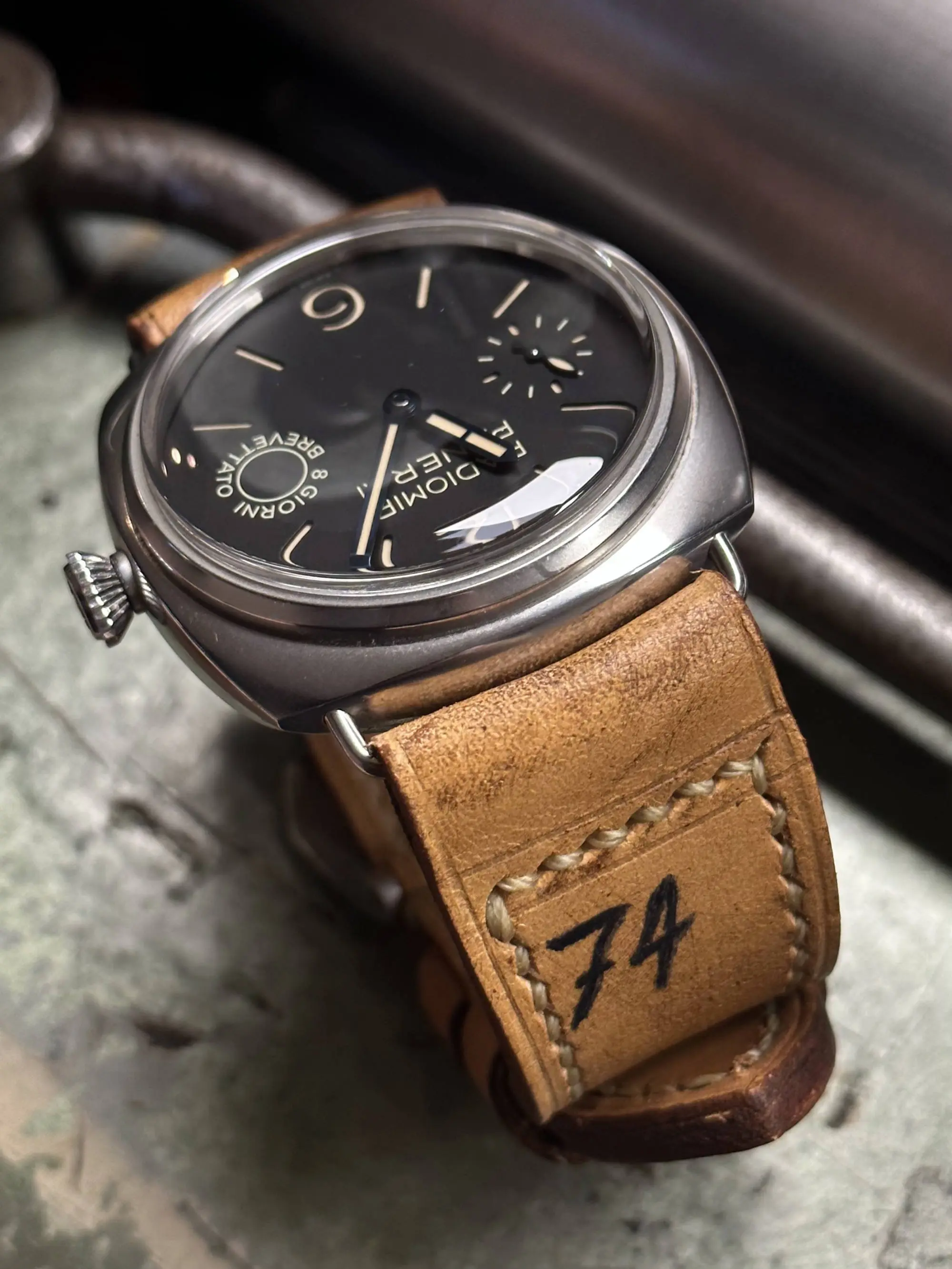 watch strap sanders 74 vintage panerai radiomir