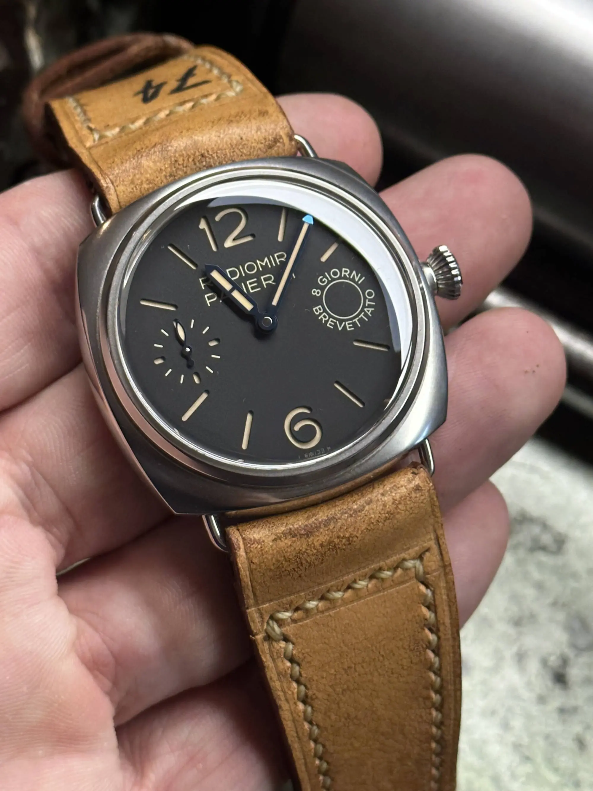 watch strap sanders 74 vintage Panerai Radiomir