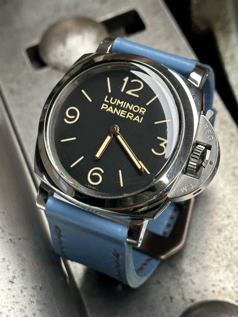 watch strap sanders SKY BLUE custom panerai pam372