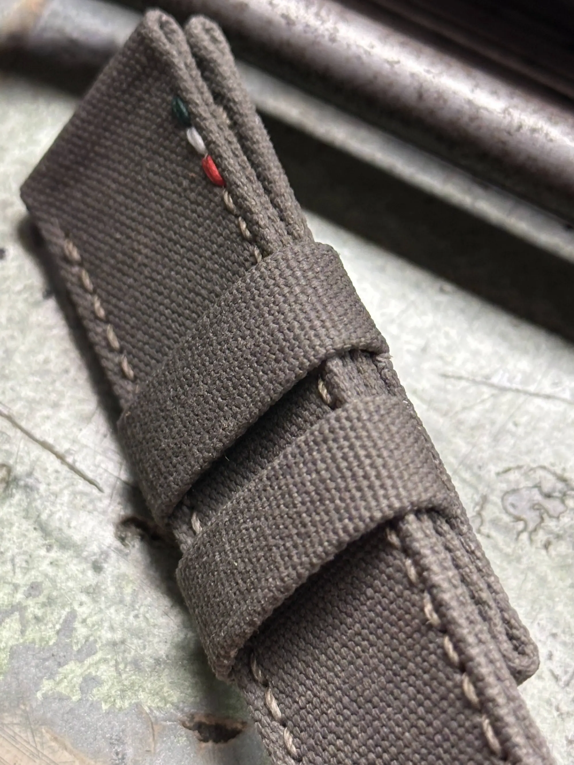 watch strap sanders KA-73 Olive grey Flag