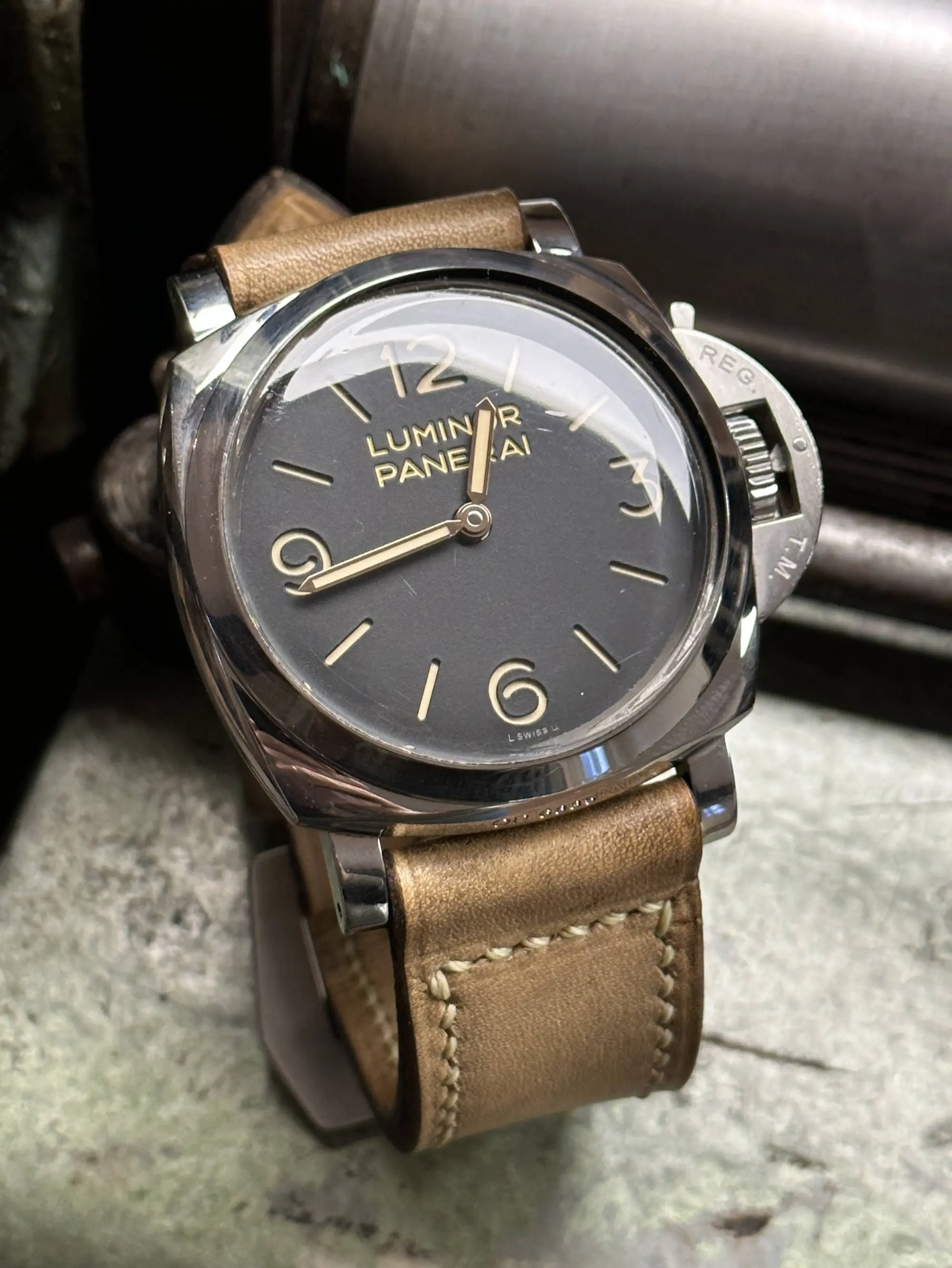 watch strap sanders ARES vintage PANERAI pam372
