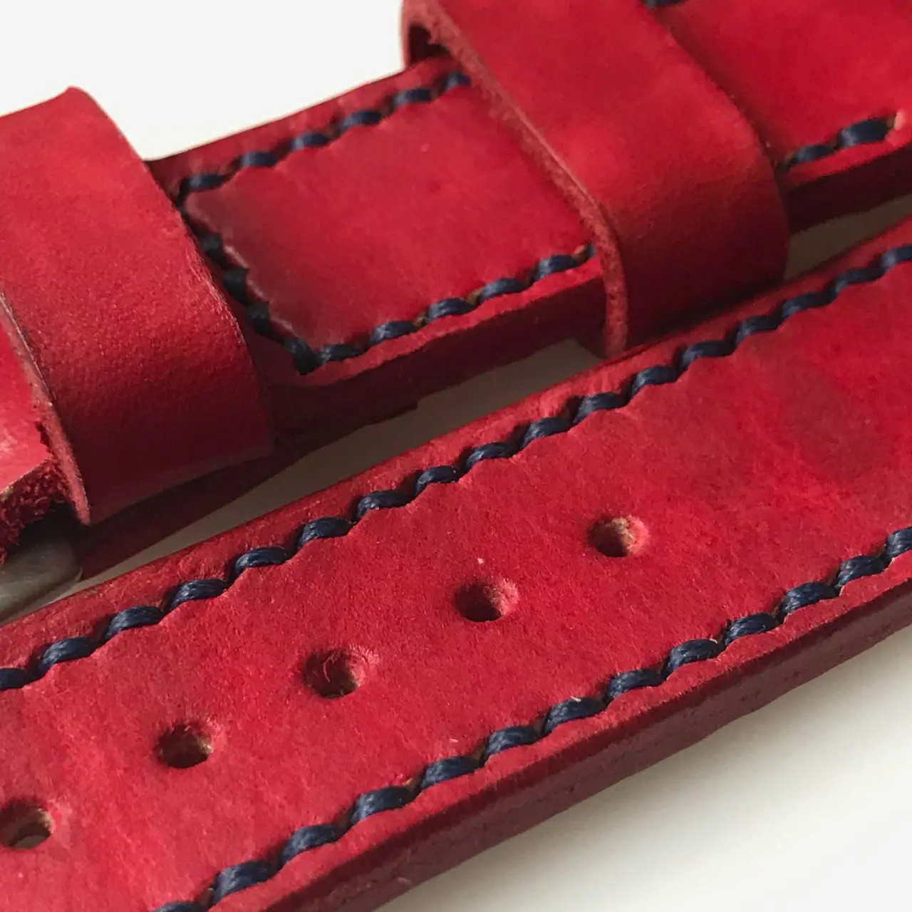 watch strap sanders custom patina Bright red