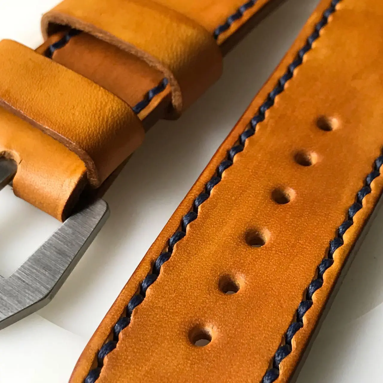 watch strap sanders custom patina UN Royal blue