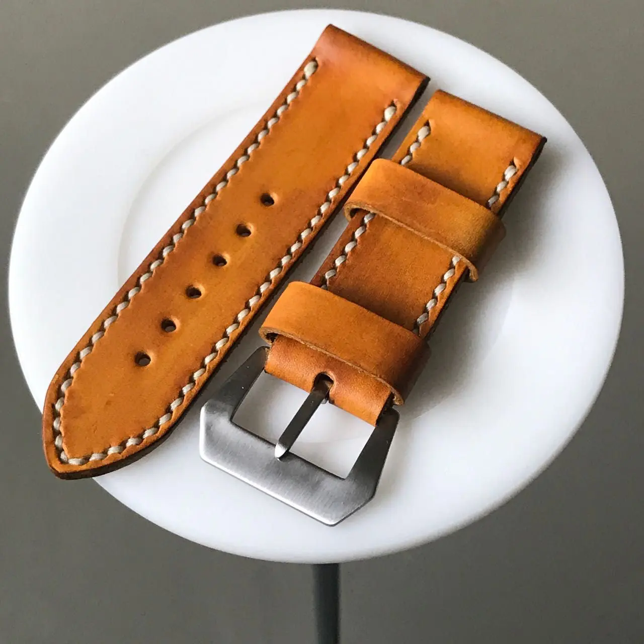 watch strap sanders custom patina UN white