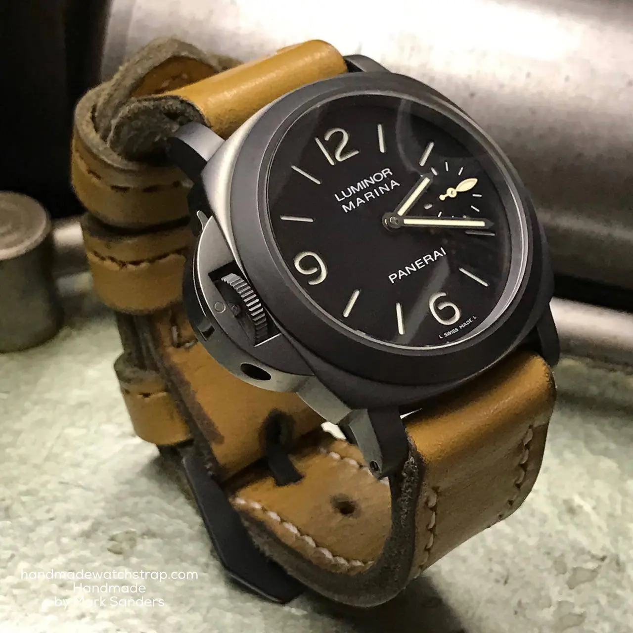 watch strap sanders FRENCH AMMO PANERAI pam26