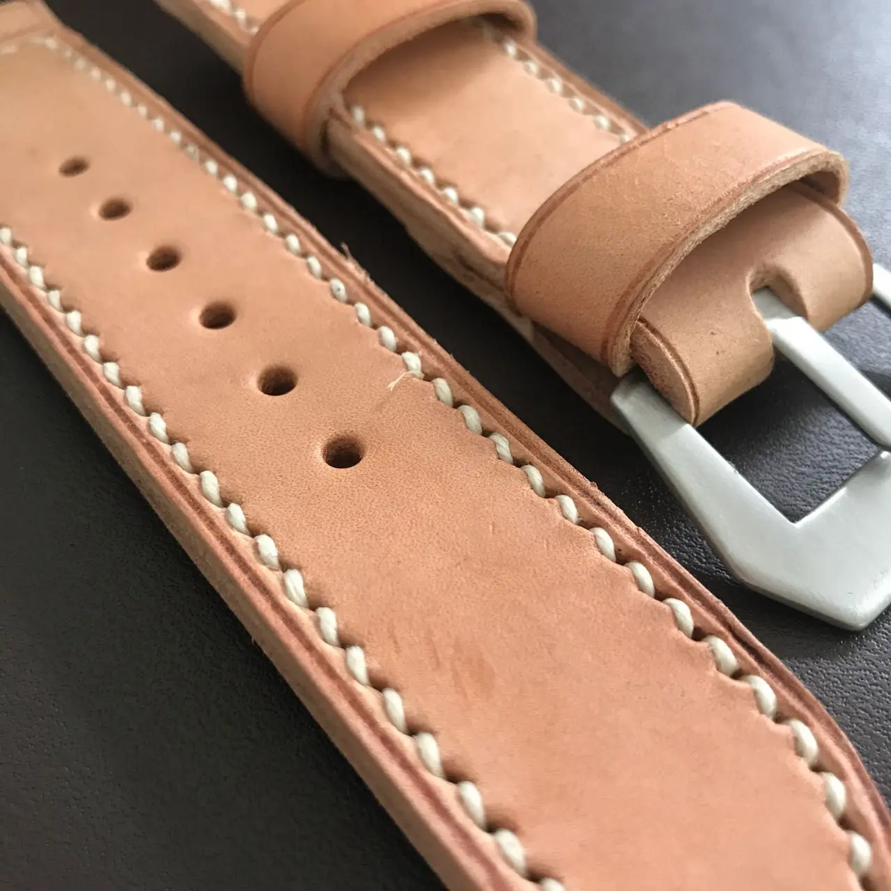 watch strap sanders vintage natural vachetta