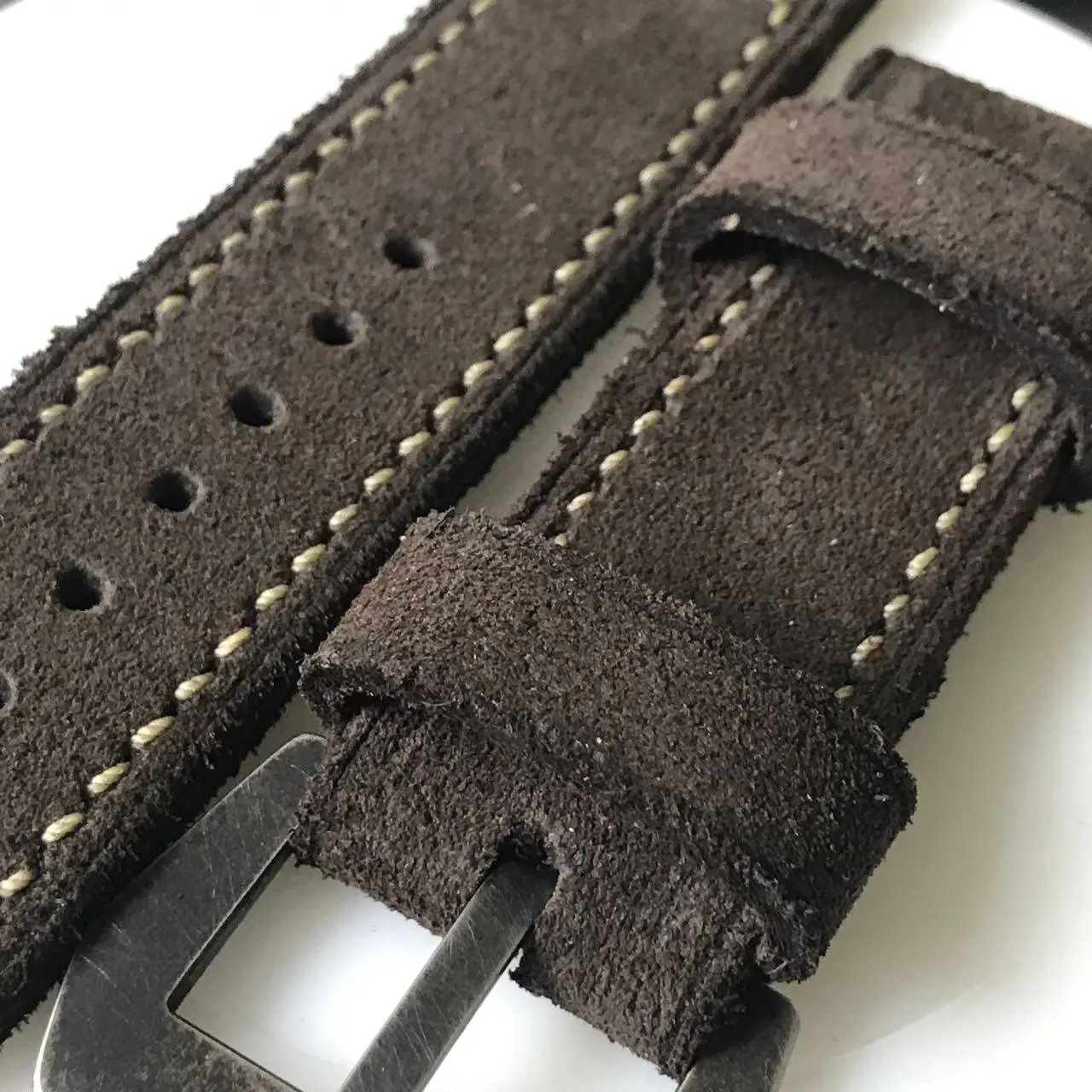 watch strap sanders vintage aspero suede