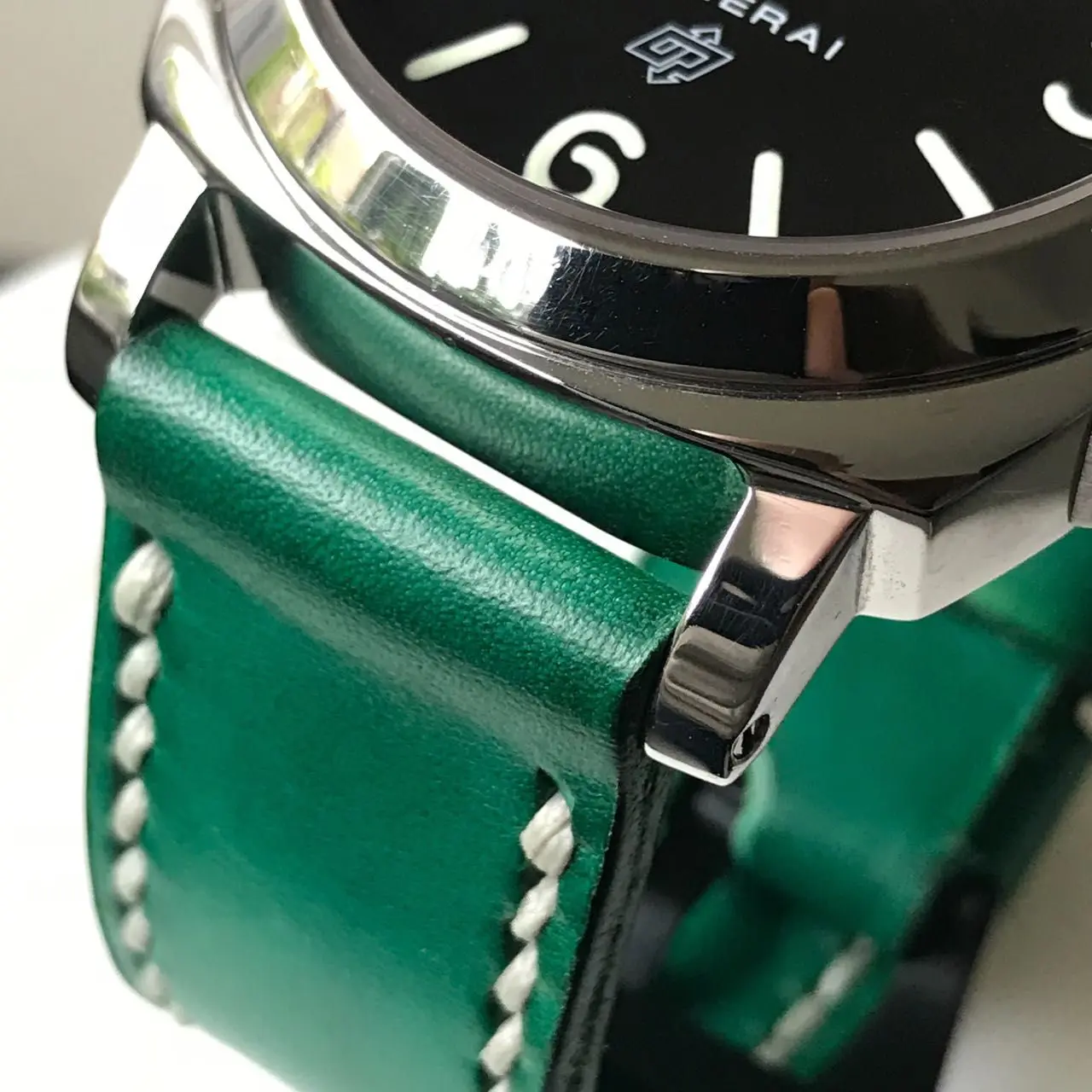 watch strap sanders custom patina emerald green